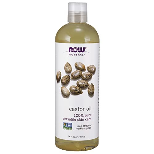 NOW FOODS Castor Oil 16 fl oz, Clearance for Best By 10/2026