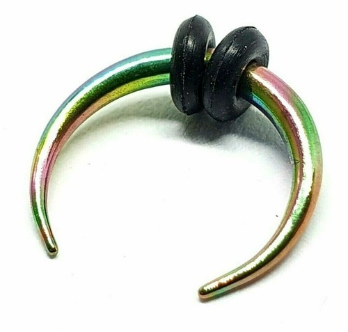 Corno di bue circolare setto arcobaleno forma C punta 10 mm 14 g (1,6 mm)... - Foto 5 di 14