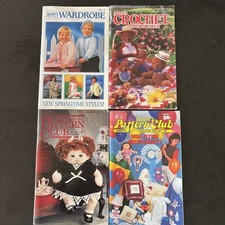 Annie  s Crochet Newsletter ,Wardrobe Magazines, Pattern Club 1986,91,93 Lot Of 4
