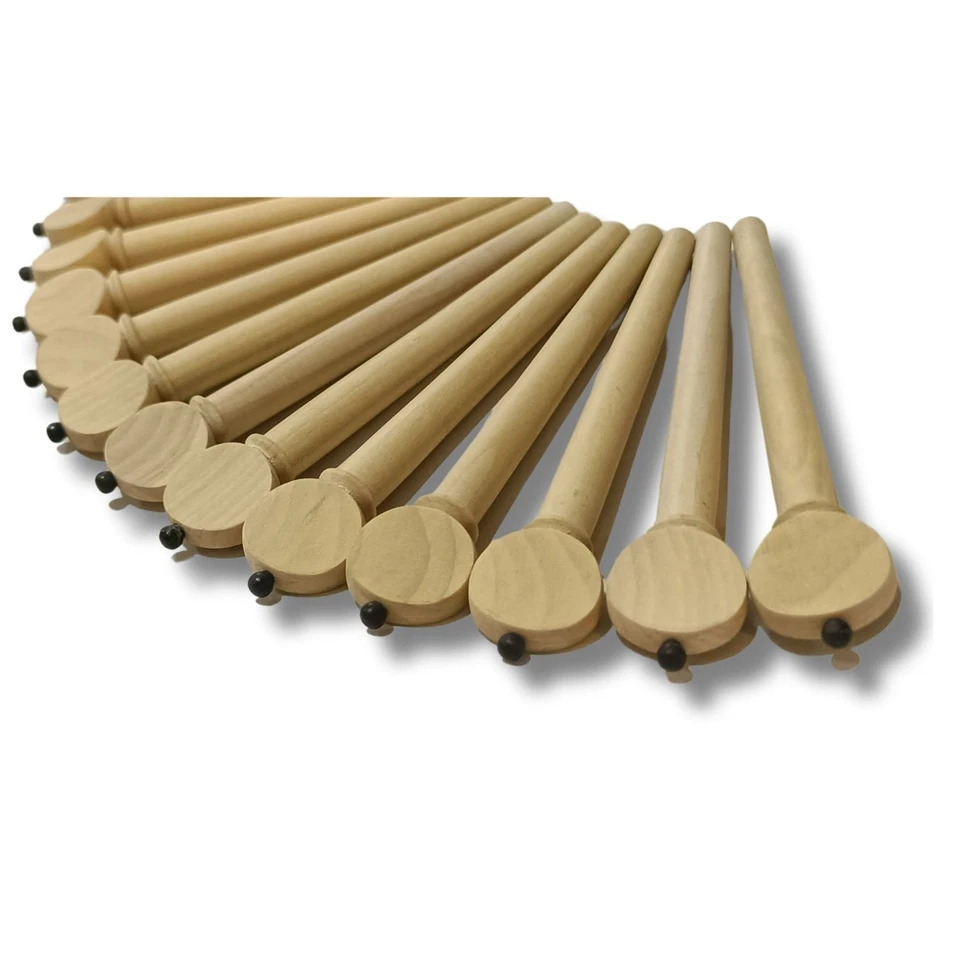 AAA Quality Lute Pegs (Set of 13) | Hand Finished, Ebony, Box And Rose Wood  |05 - Image 2 of 4
