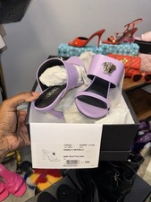 BRAND NEW Versace Leather Sandal Purple Size 37 (US7)