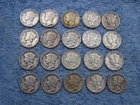20 SILVER MERCURY DIMES WITH DATES lot 303