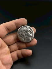 Ancient Roman Greek  Silver Coin Rare Unique Empire