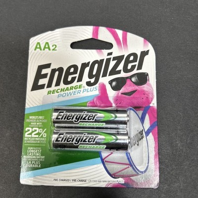 Energizer AA RECHARGEABLE Power Plus 1.2V Batteries (2 PACK)