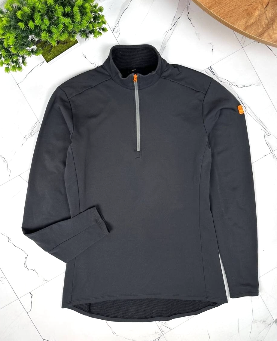 ARC'TERYX Arcteryx Maglione Donna Termico Manica Lunga Zip Logo Grigio Outdoor Taglia M