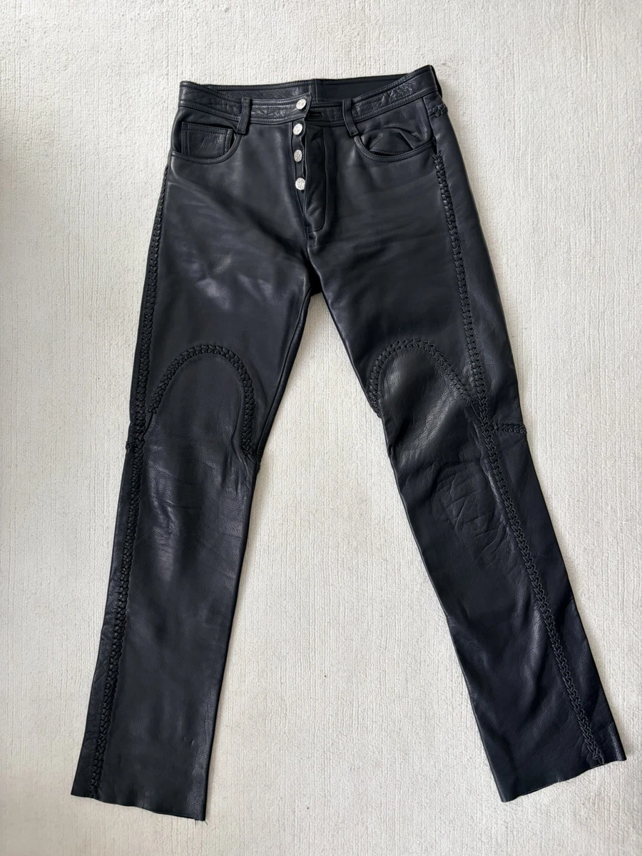 Leather 32 Size Pants for Men for sale | eBay