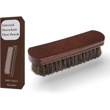 Professional 100 Horsehair Shoe Brush Premium Soft Horsehair Dauber Applicators