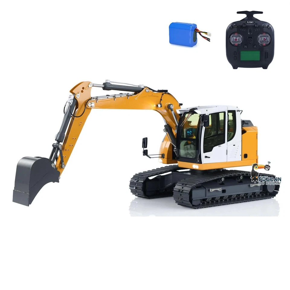 JDM-208 1/14 RC Hydraulikbagger R920 Metall Fernsteuerung 2 Arm Bagger Licht - Bild 3 von 4