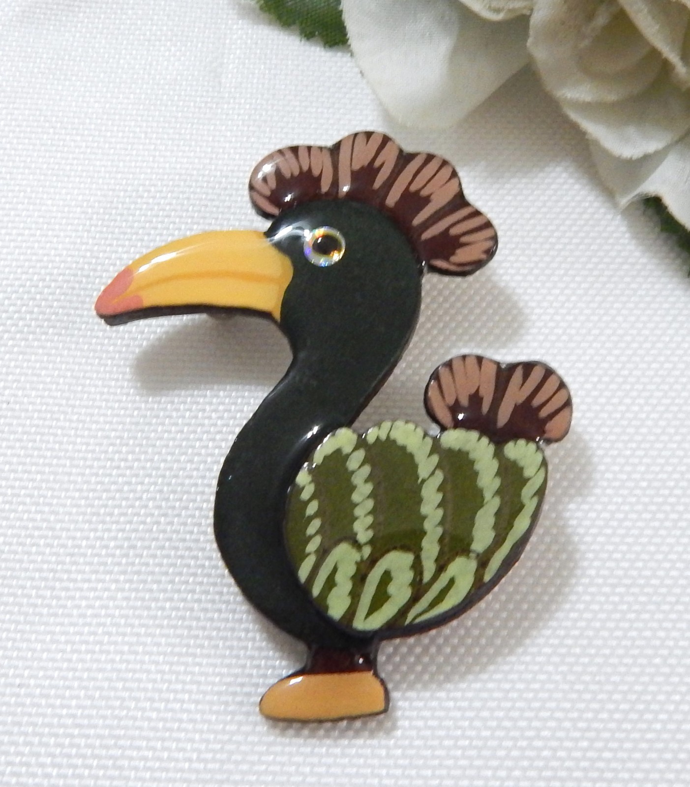 New! Echo & Hara Vintage Inspired Dodo Bird Pin/Brooch