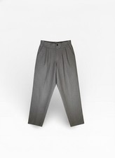 Vintage 90s Lee Womens 12 Pleated High Rise Micro Houndstooth Relaxed Fit Pants