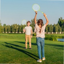 1 Pair Badminton Racket Set For Kids Indoor Outdoor Fun Premium