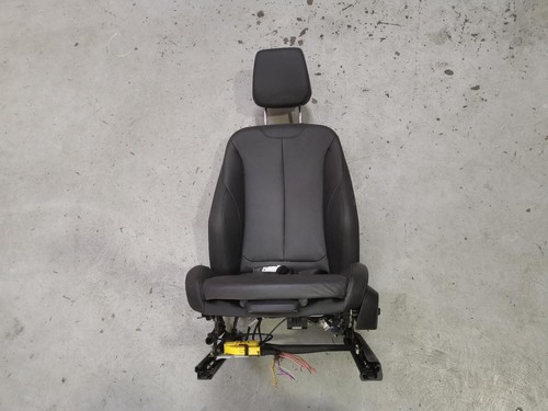 BMW 1 SERIES FRONT SEAT LH FRONT, F20, HATCH, LEATHER, BLACK, 06/11-05/19 11 12