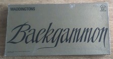 Backgammon -Vintage Waddingtons House Of Games - 1973 Gold Box Edition. Complete