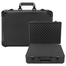 Matel Hard Case with Foam, 16" x12" x 6" Storage for ,cameragear,tools,protec...