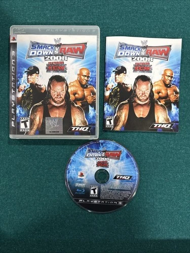 WWE SmackDown vs. Raw 2008 Featuring ECW (Sony PlayStation 3, 2007) Complete CIB
