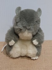 Vintage 1980 Dakin Plush 5" Hamster Nutshells GRAY White Stuffed Animal