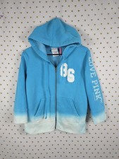 Victorias Secret Pink VINTAGE y2k Quarter Sleeve Gradient 86 Hoodie Jacket LARGE