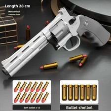 ZP5 Revolver Soft Bullet Toy Gun 357 Simulation Pistol With Ejection Action