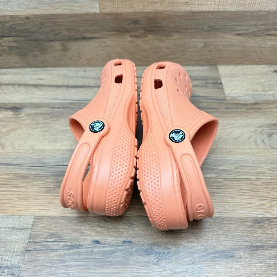 Crocs Talla J2 Melón Naranja Sin Cordones Clásicos Zueco Zapatos Niño Niña o Niño Talla Foto 3 de 4