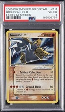 2005 POKEMON EX DELTA SPECIES GOLD STAR #111 GROUDON-HOLO PSA 4 on eBay
