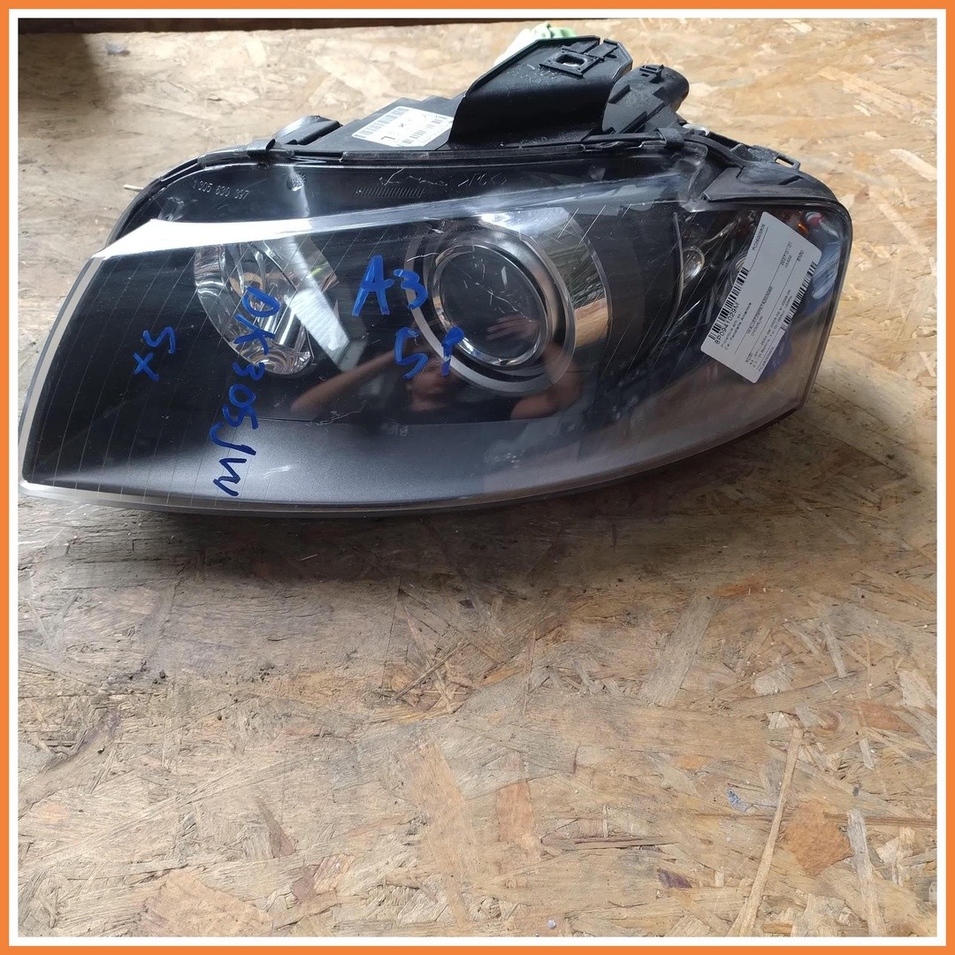 Faro Fanale Proiettore Anteriore Xenon SX Audi A3 8P1 8P0941029M 2005 2008