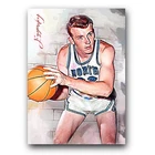 Billy Cunningham #5 Art Card Limited 12/50 Vela Signed (Philadelphia 76ers)
