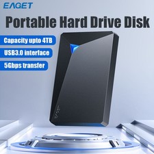 BLACK - EAGET G20 USB3.0 PORTABLE EXTERNAL HARD DRIVE 320GB HDD FOR LATOP