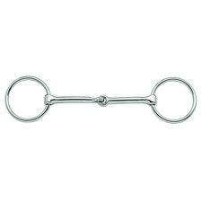 Weaver Leather Stainless Steel Draft Horse Snaffle Bit - 6  Mouthpiece, 2-1/2  