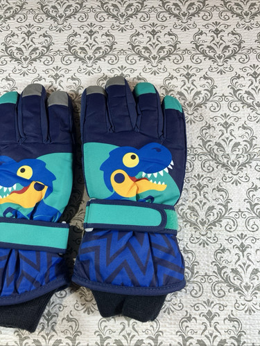 Kinder wasserdichte Winter XL 8-12 Jahre), marine-Dinosaurier Ski Schnee Handschuhe - Bild 4 von 10