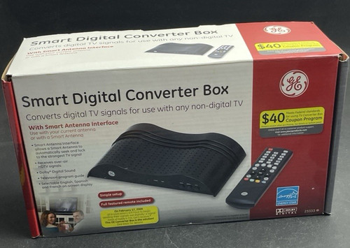 Genuine General Electric GE Smart Digital Converter Box #23333 EMPTY BOX ONLY