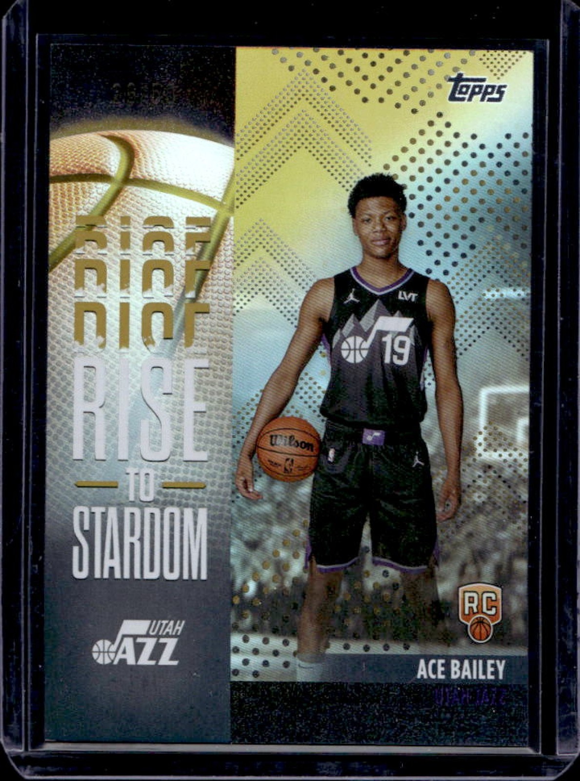 2025-26 Topps Ace Bailey Rise to Stardom RC Gold Rainbow Rookie #/50 Jazz