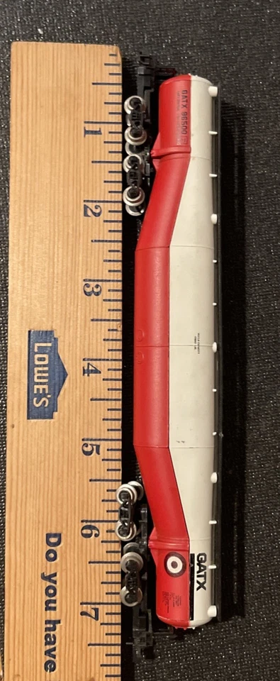 Atlas N Scale Train Car GATX 96500 94’ Whale Belly Tank Car No. 3114 - Image 3 of 4