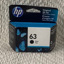Original HP 63 Black Ink Cartridge New Sealed F6U62AN Expired 7/22