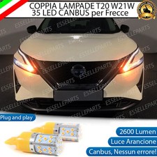 COPPIA LAMPADE T20 WY21W CANBUS 35 LED FRECCE ANTERIORI PER NISSAN QASHQAI J12