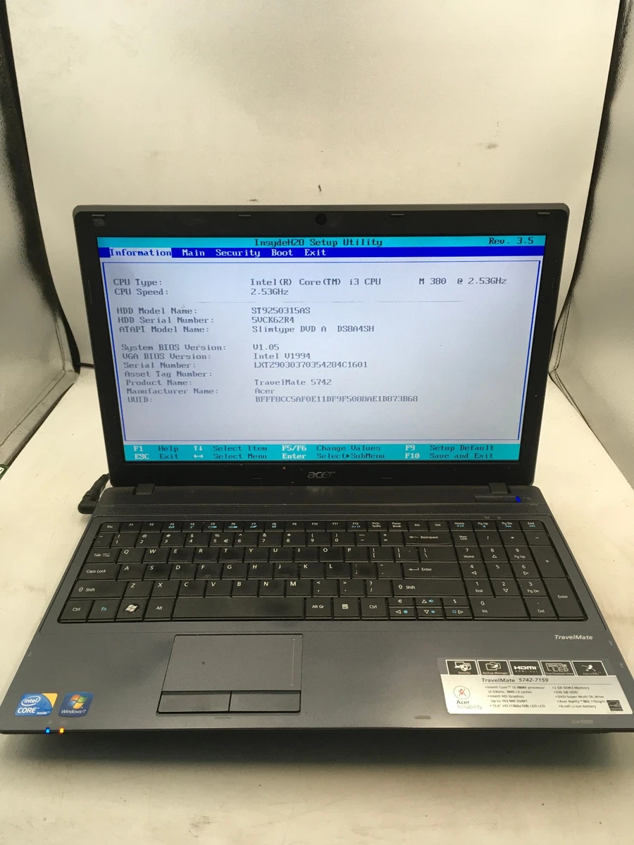 Preços baixos em Tela de 15-15.9 Pol Acer TravelMate Notebooks