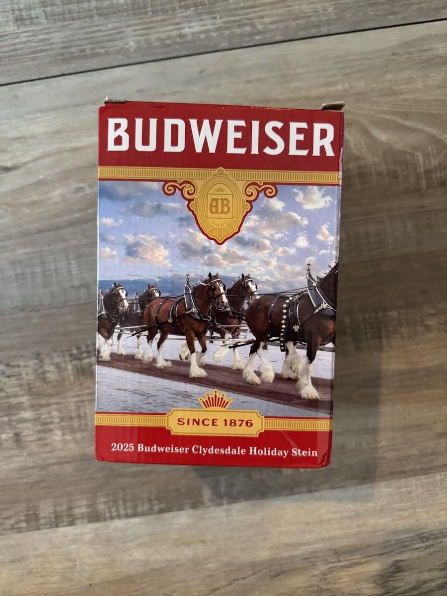 2025 Budweiser Stein 46th Anniversary Edition Christmas NEW IN BOX