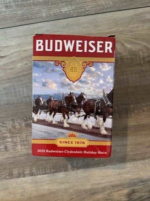 2025 Budweiser Stein 46th Anniversary Edition Christmas NEW IN BOX
