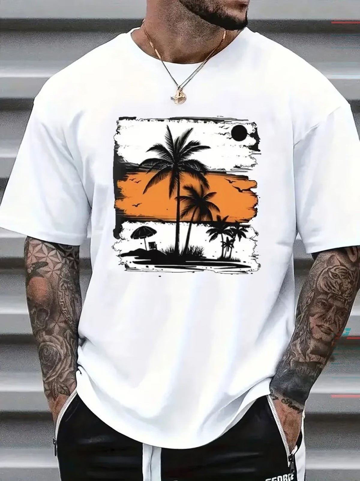 Palm tree Graphic Print T-Shirt