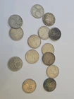 Canada Silver Quarters 25  cents  (Lot of 14) 80% Canadian Silver #1706