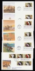 2501-2505 Indian Headdresses First Day Cover Set, Fleetwood 1990