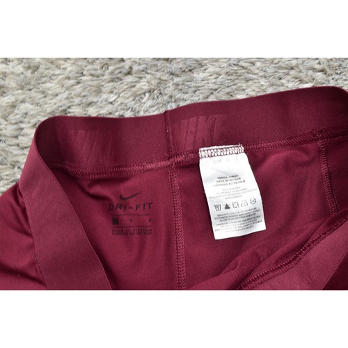 Nike Dri Fit Red Athletic Shorts Women's Large Polyester Pull On Solid - Picture 4 of 6
