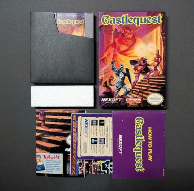 CASTLEQUEST (Nintendo NES) Complete in Box CIB w/Map & Poster - Cleaned/Tested