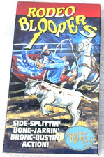 Vintage 1990 Rodeo Bloopers #1 VHS Side-Splittin Bone-Jarrin Bronc-Bustin Action