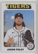 2024 Topps Heritage High Number SP White Border Jason Foley #718 0k26