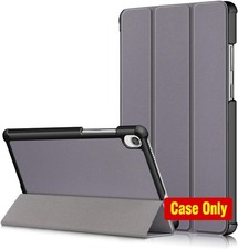 Slim Lightweight Trifold Stand Case Cover for Lenovo Tab M8 8.0'' - Gray