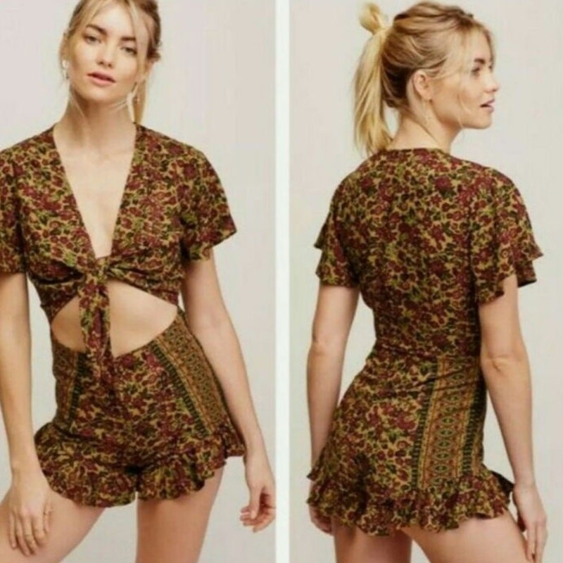 Free People Surf Date Boho Romper - image 2