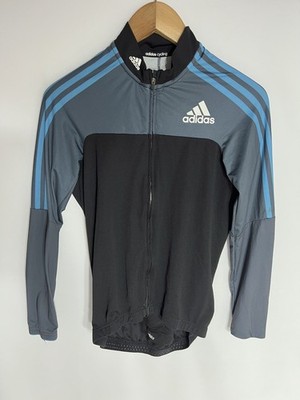 Adidas Radtrikot Adistar Langarm | Damen | Grau/Schwarz/Blau | Medium |