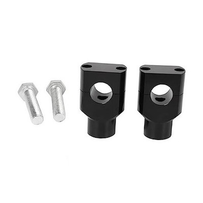 Motorcycles 7/8'' 1'' Handlebar Mount Holder Clamp Adaptor 10mm Thread 25mm Black