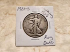 1921 S Walking Liberty Half Dollar (((KEY DATE))) .900 Silver Circulated