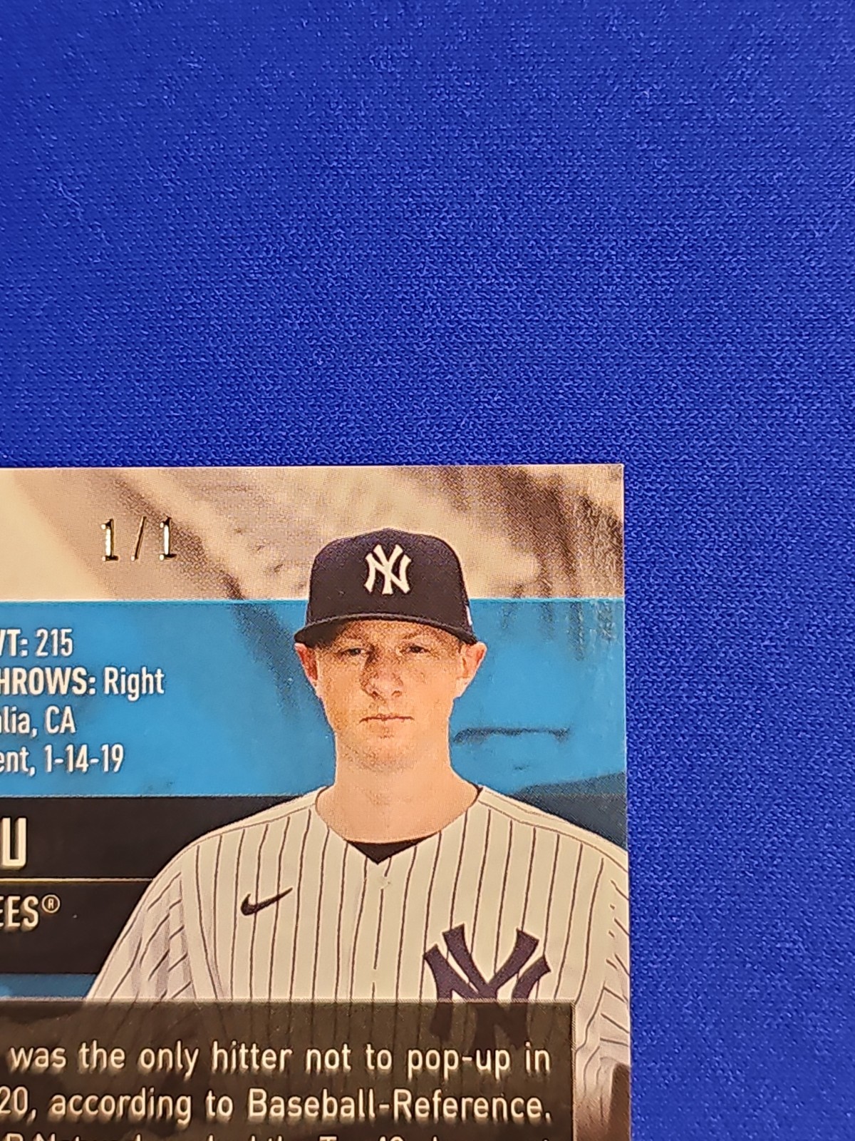 2021 Topps Stadium Club Chrome DJ LeMahieu SUPERFRACTOR 1/1 #222 Yankees Rare view 7
